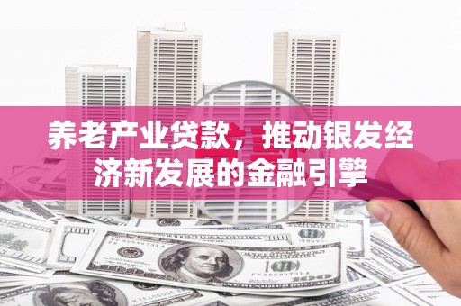 黄山养老产业贷款，推动银发经济新发展的金融引擎