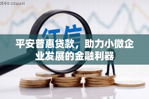 黄山平安普惠贷款，助力小微企业发展的金融利器