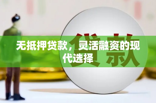 黄山无抵押贷款，灵活融资的现代选择