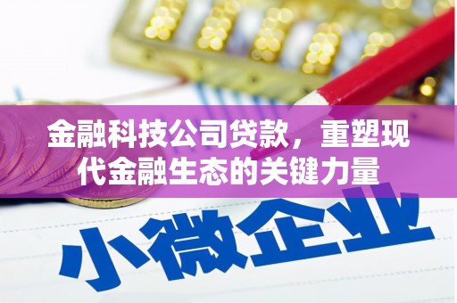 黄山金融科技公司贷款，重塑现代金融生态的关键力量