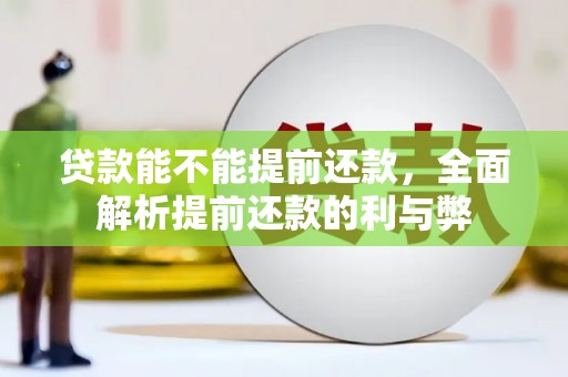 黄山贷款能不能提前还款，全面解析提前还款的利与弊