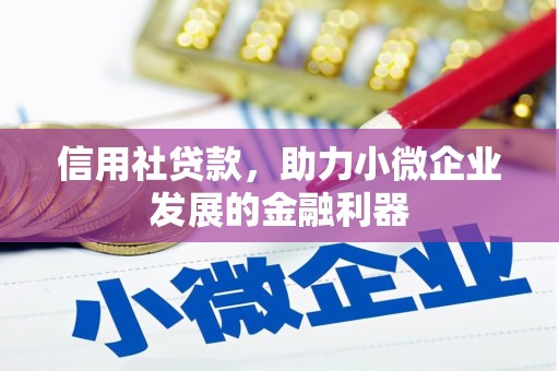 黄山信用社贷款，助力小微企业发展的金融利器