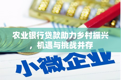 黄山农业银行贷款助力乡村振兴，机遇与挑战并存