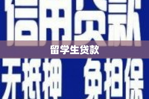 黄山留学生贷款