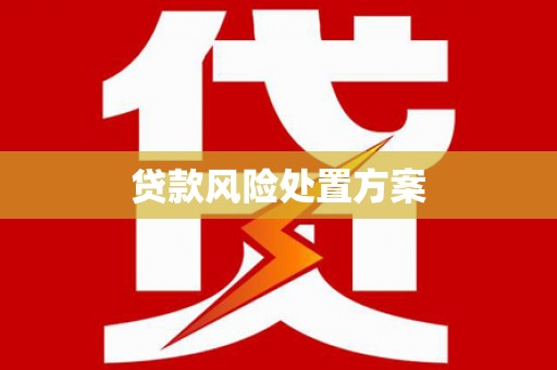 黄山贷款风险处置方案